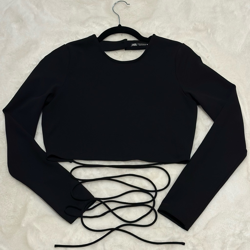 ZARA Long sleeve Open Back with Tie